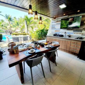 Flat Luxo Térreo com varanda privativa no Nannai e com Varanda Gourmet - LocarHouse